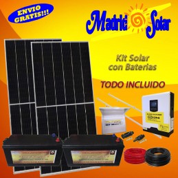 Kit solar con baterías...