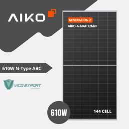 Panel Solar 610W Aiko ABC...