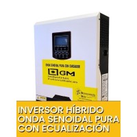 Inversor híbrido Onda senoidal pura con ecualización